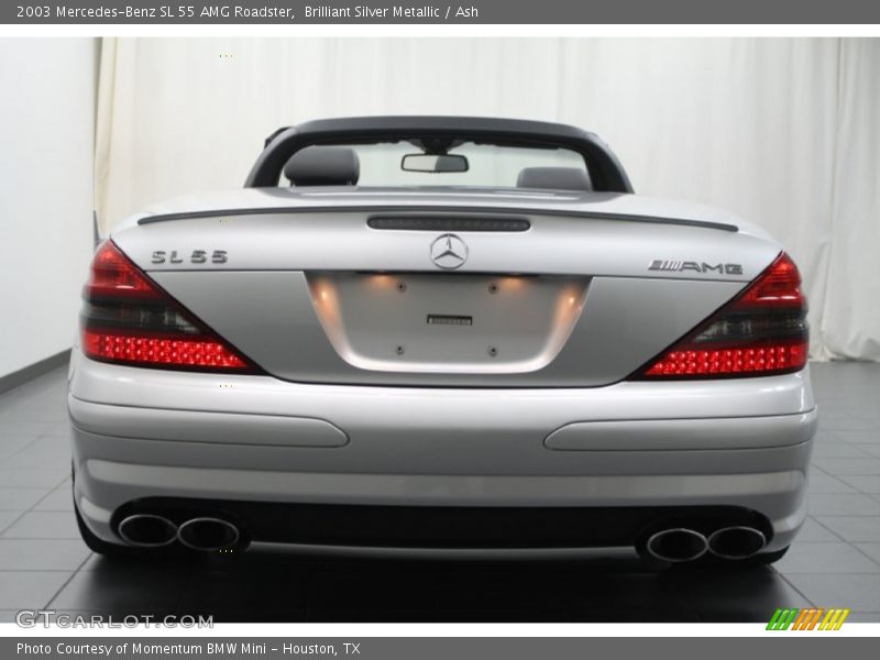 Brilliant Silver Metallic / Ash 2003 Mercedes-Benz SL 55 AMG Roadster