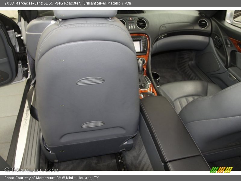 Brilliant Silver Metallic / Ash 2003 Mercedes-Benz SL 55 AMG Roadster