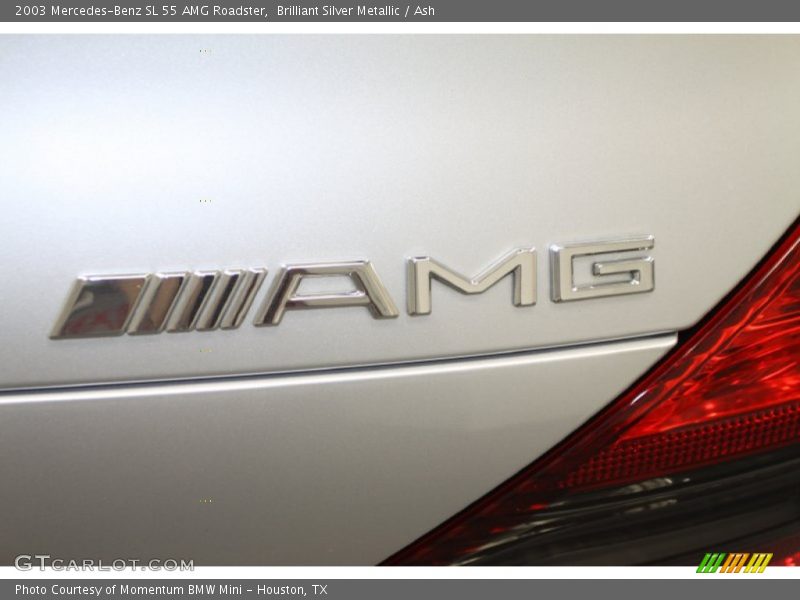 Brilliant Silver Metallic / Ash 2003 Mercedes-Benz SL 55 AMG Roadster