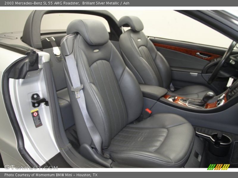 Brilliant Silver Metallic / Ash 2003 Mercedes-Benz SL 55 AMG Roadster