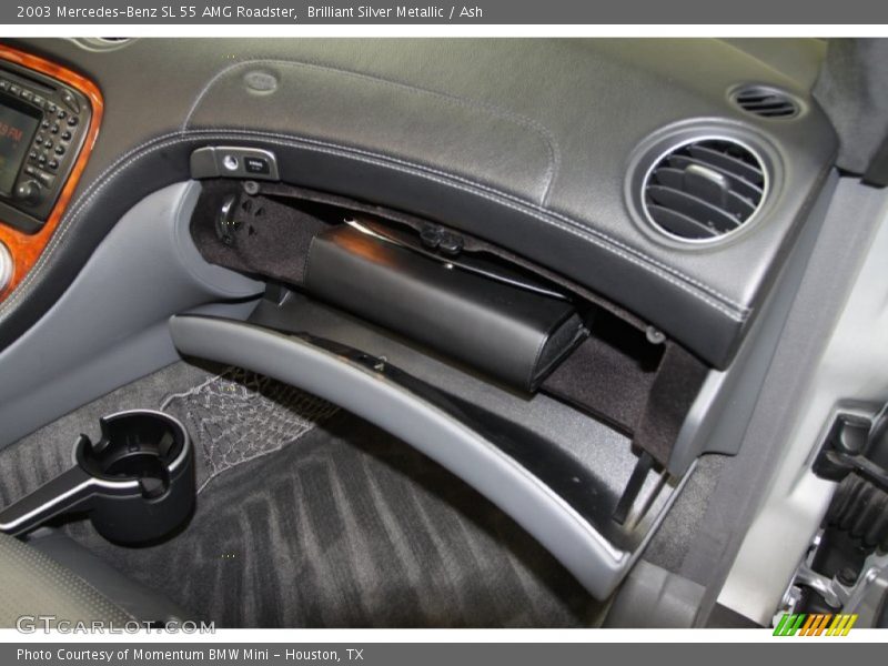 Brilliant Silver Metallic / Ash 2003 Mercedes-Benz SL 55 AMG Roadster