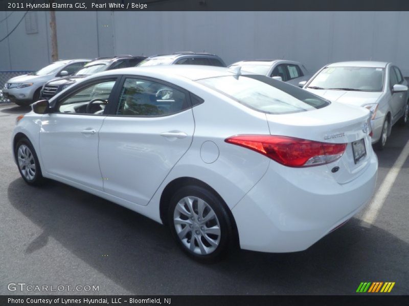 Pearl White / Beige 2011 Hyundai Elantra GLS