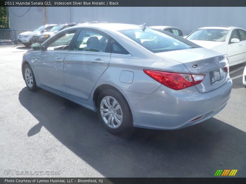 Iridescent Silver Blue Metallic / Black 2011 Hyundai Sonata GLS