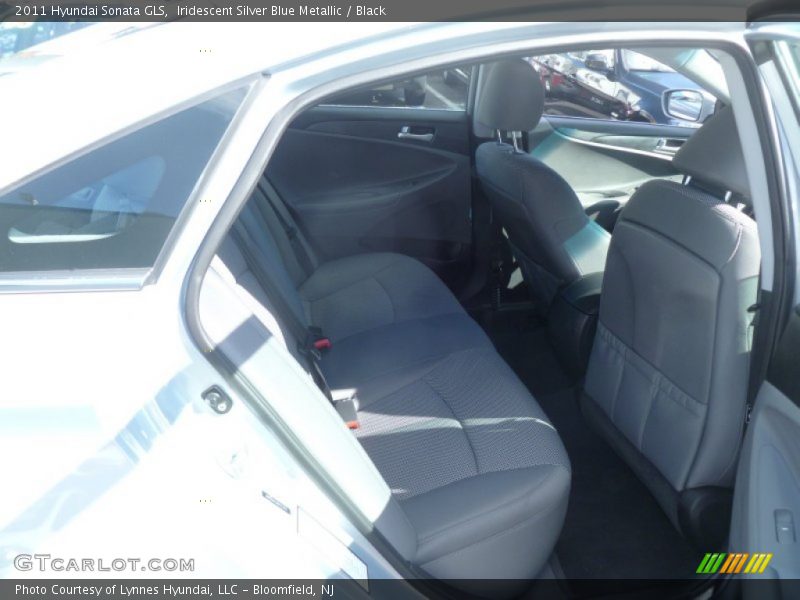 Iridescent Silver Blue Metallic / Black 2011 Hyundai Sonata GLS