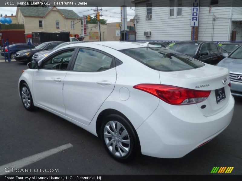 Pearl White / Beige 2011 Hyundai Elantra GLS
