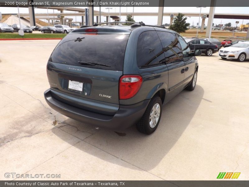 Magnesium Green Pearl / Dark Khaki/Light Graystone 2006 Dodge Caravan SE