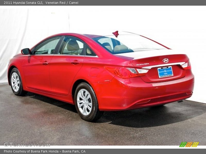 Venetian Red / Camel 2011 Hyundai Sonata GLS