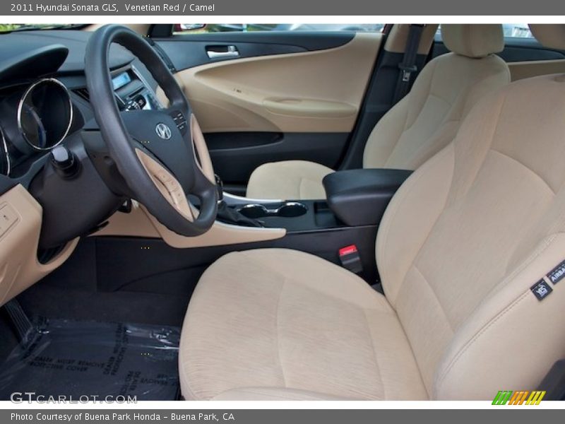 Venetian Red / Camel 2011 Hyundai Sonata GLS