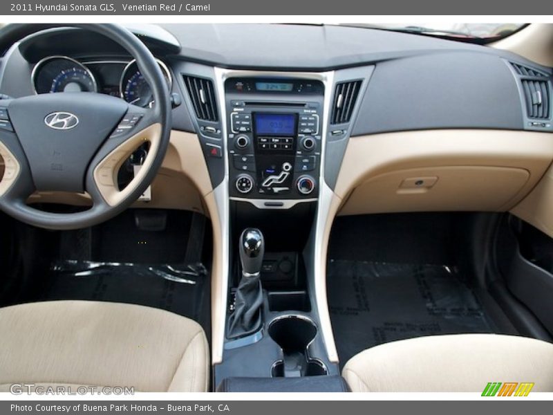 Venetian Red / Camel 2011 Hyundai Sonata GLS