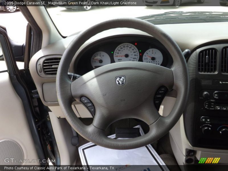 Magnesium Green Pearl / Dark Khaki/Light Graystone 2006 Dodge Caravan SE