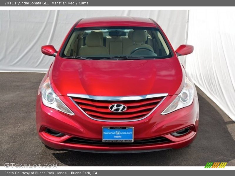 Venetian Red / Camel 2011 Hyundai Sonata GLS