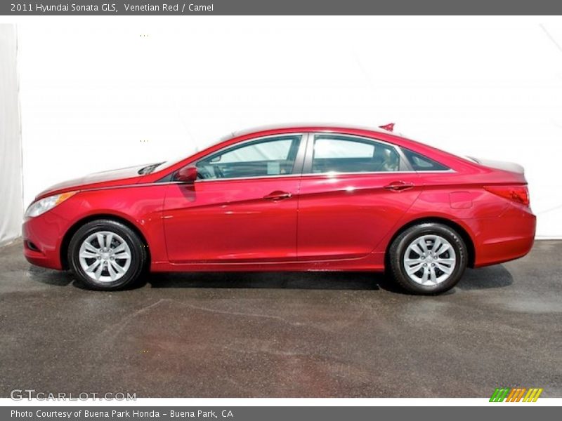 Venetian Red / Camel 2011 Hyundai Sonata GLS