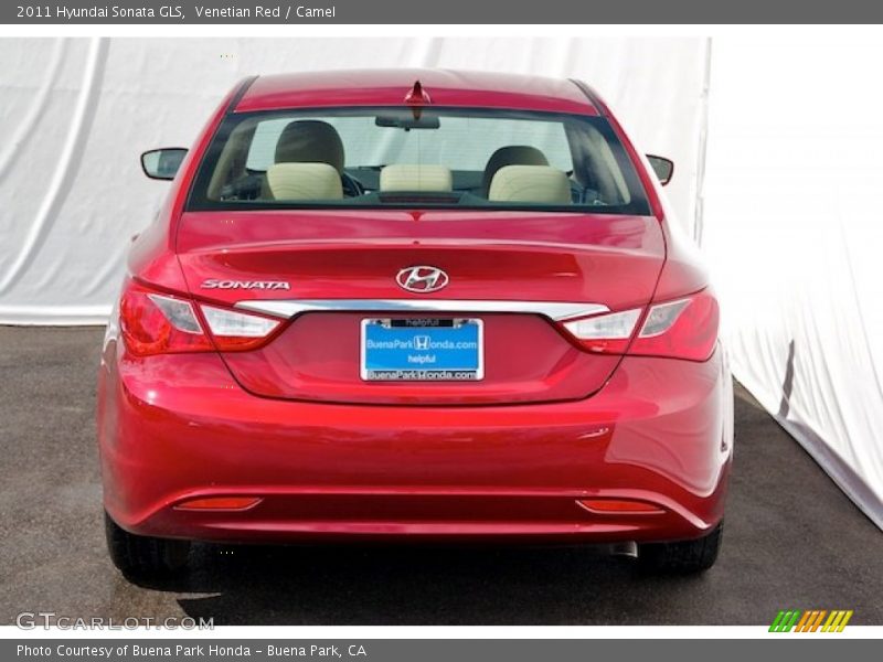 Venetian Red / Camel 2011 Hyundai Sonata GLS