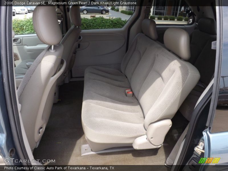 Magnesium Green Pearl / Dark Khaki/Light Graystone 2006 Dodge Caravan SE