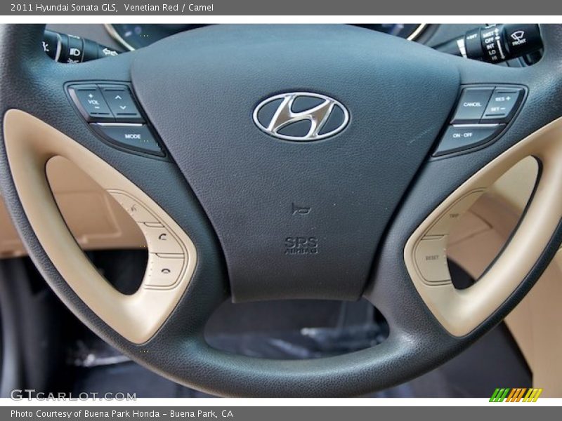 Venetian Red / Camel 2011 Hyundai Sonata GLS