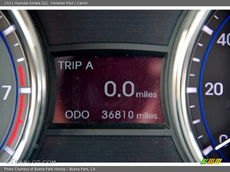 Venetian Red / Camel 2011 Hyundai Sonata GLS