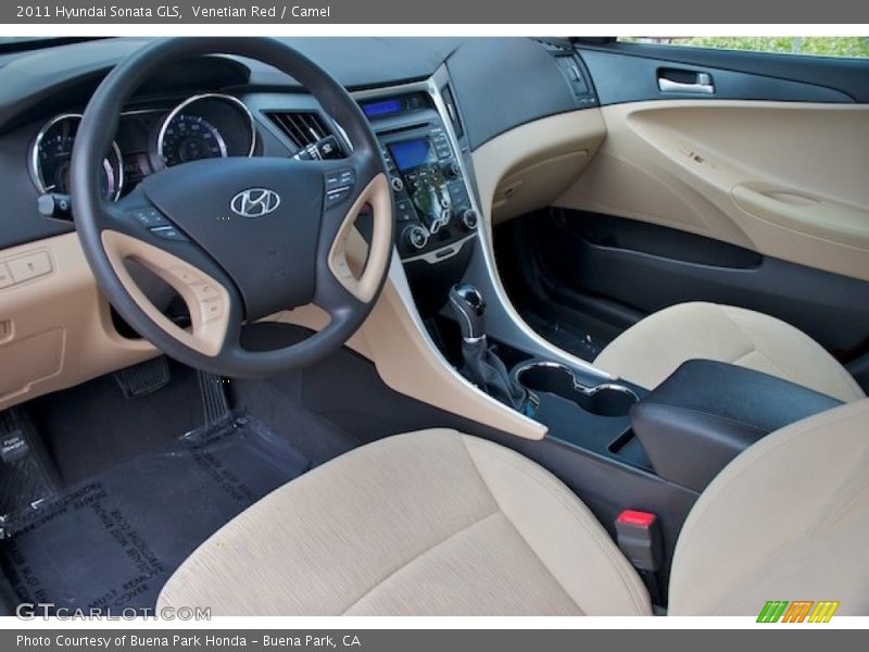 Venetian Red / Camel 2011 Hyundai Sonata GLS