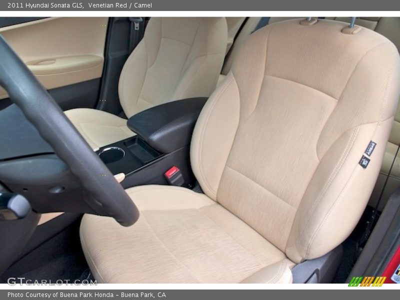 Venetian Red / Camel 2011 Hyundai Sonata GLS