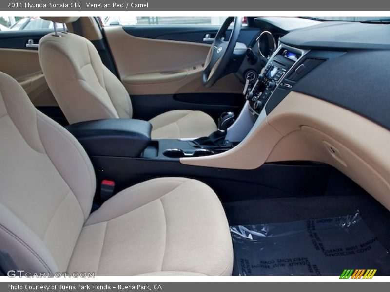 Venetian Red / Camel 2011 Hyundai Sonata GLS
