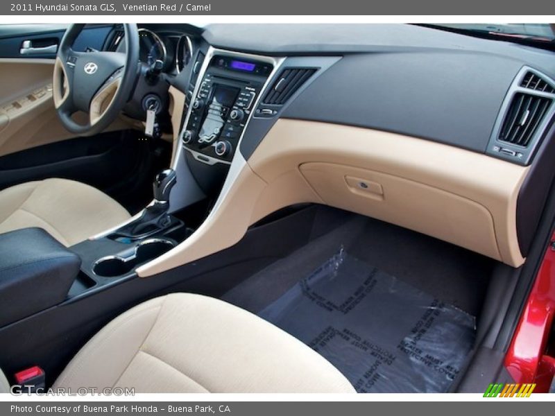 Venetian Red / Camel 2011 Hyundai Sonata GLS