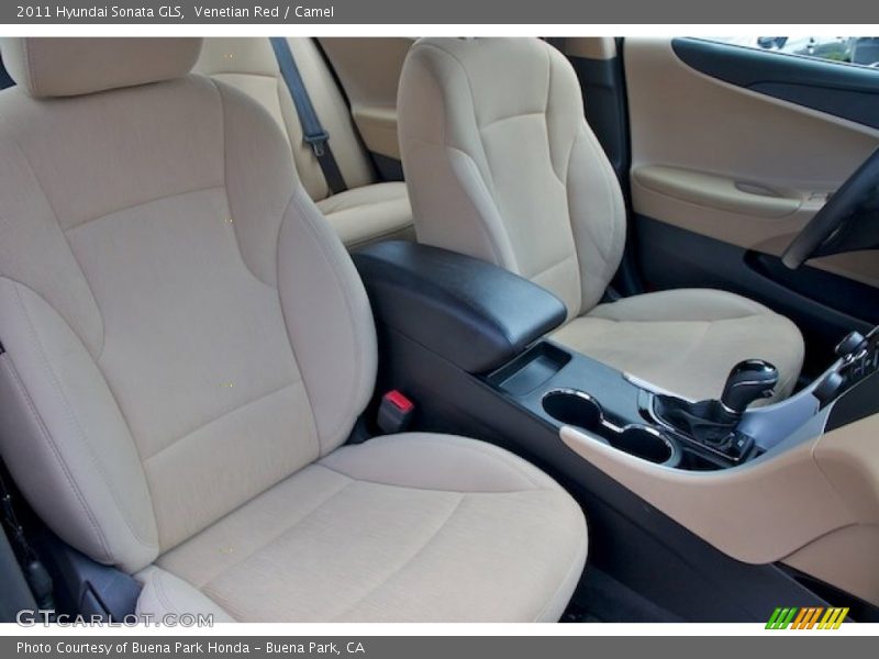 Venetian Red / Camel 2011 Hyundai Sonata GLS
