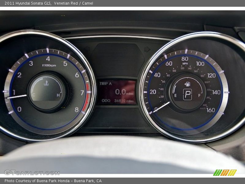 Venetian Red / Camel 2011 Hyundai Sonata GLS