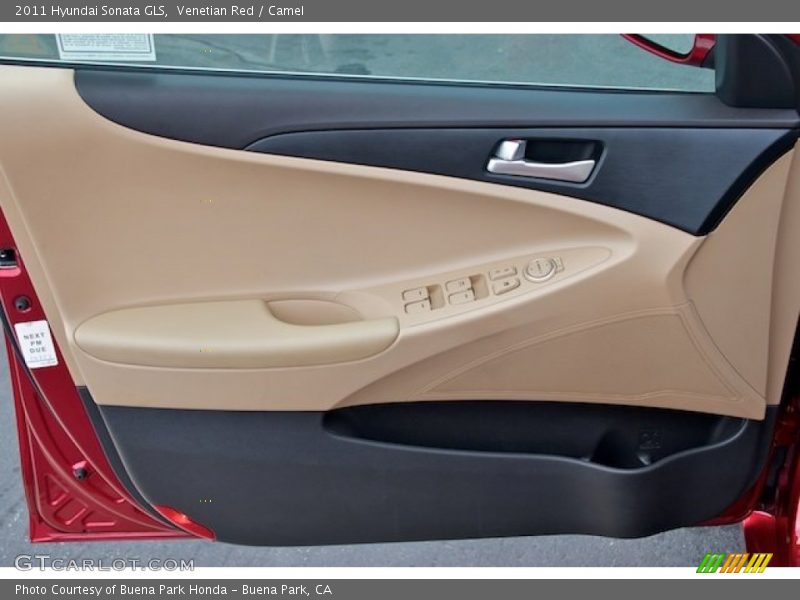 Venetian Red / Camel 2011 Hyundai Sonata GLS