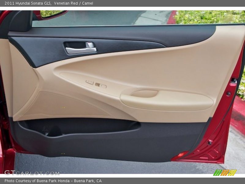 Venetian Red / Camel 2011 Hyundai Sonata GLS