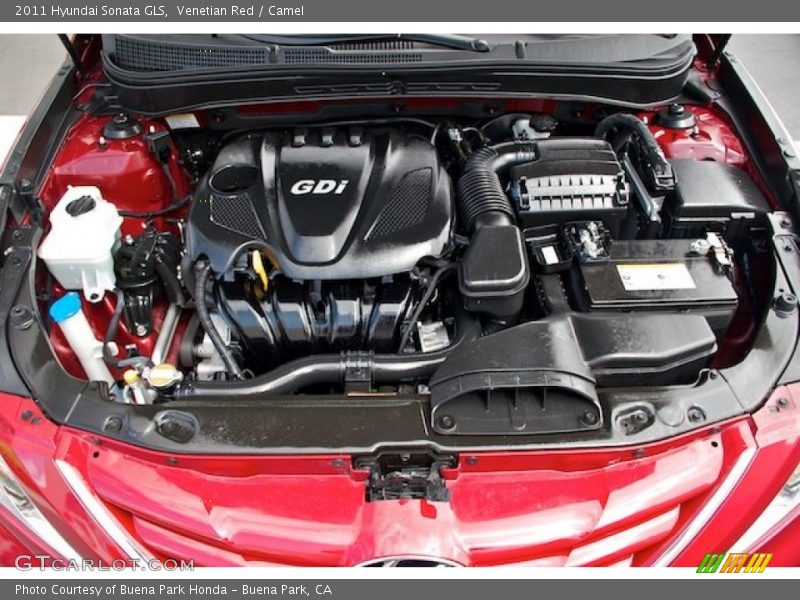 Venetian Red / Camel 2011 Hyundai Sonata GLS