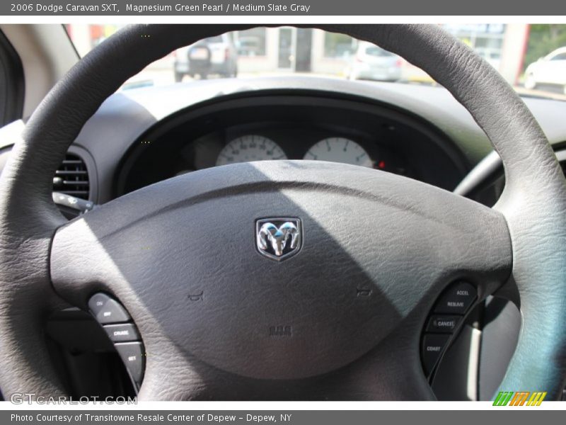 Magnesium Green Pearl / Medium Slate Gray 2006 Dodge Caravan SXT