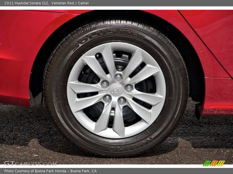 Venetian Red / Camel 2011 Hyundai Sonata GLS