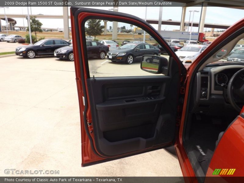 Sunburst Orange Pearl / Dark Slate/Medium Graystone 2009 Dodge Ram 1500 ST Quad Cab