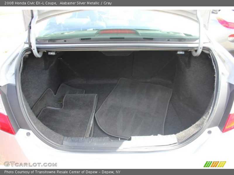 Alabaster Silver Metallic / Gray 2008 Honda Civic EX-L Coupe