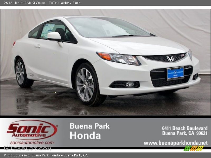 Taffeta White / Black 2012 Honda Civic Si Coupe