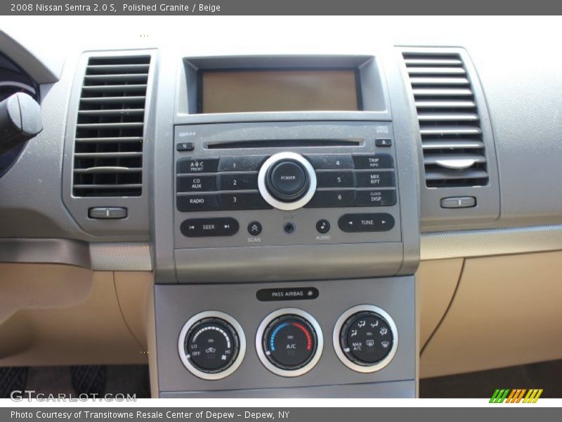 Polished Granite / Beige 2008 Nissan Sentra 2.0 S