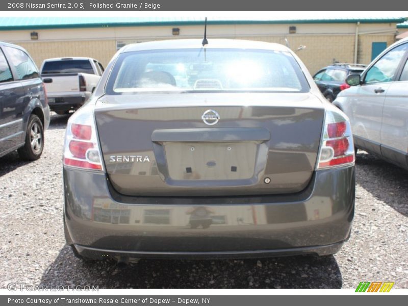 Polished Granite / Beige 2008 Nissan Sentra 2.0 S