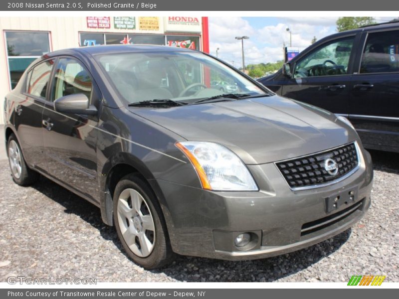Polished Granite / Beige 2008 Nissan Sentra 2.0 S