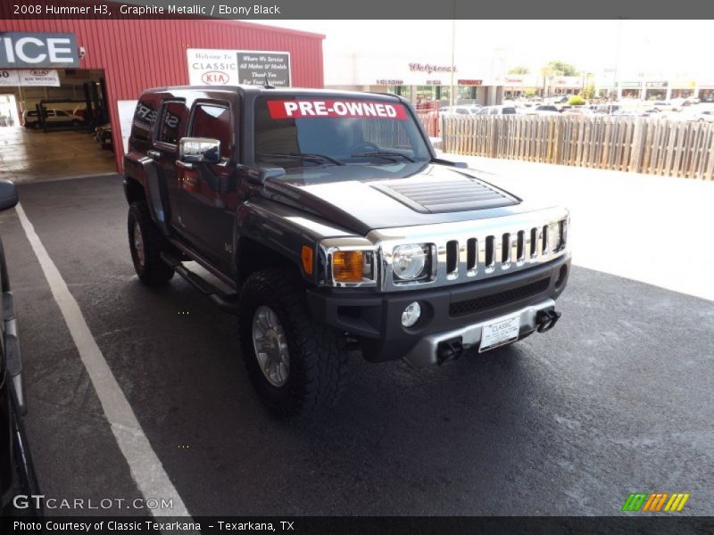 Graphite Metallic / Ebony Black 2008 Hummer H3