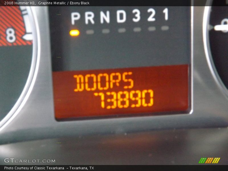 Graphite Metallic / Ebony Black 2008 Hummer H3