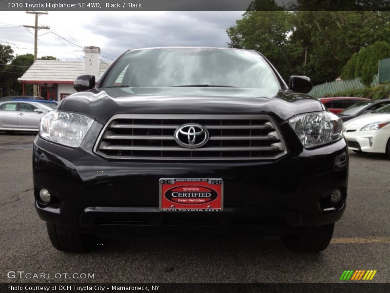 Black / Black 2010 Toyota Highlander SE 4WD
