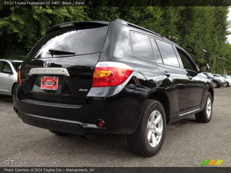 Black / Black 2010 Toyota Highlander SE 4WD
