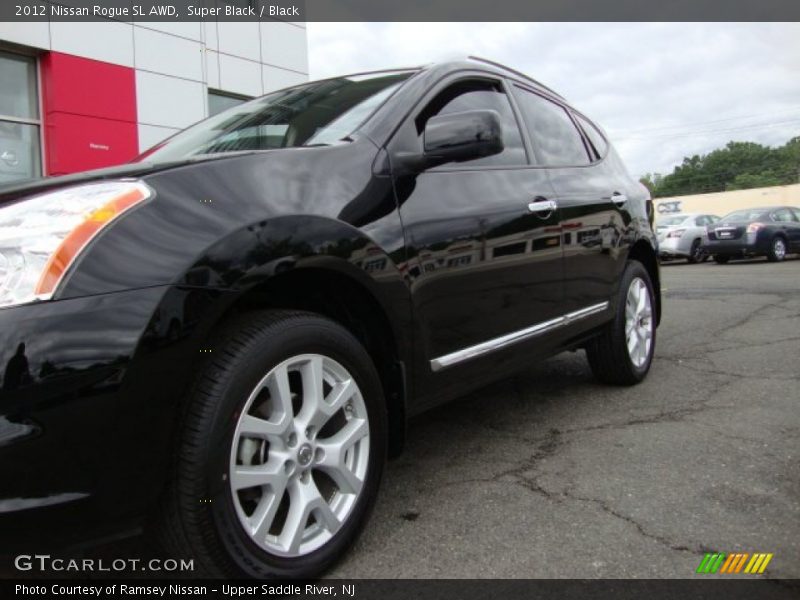 Super Black / Black 2012 Nissan Rogue SL AWD