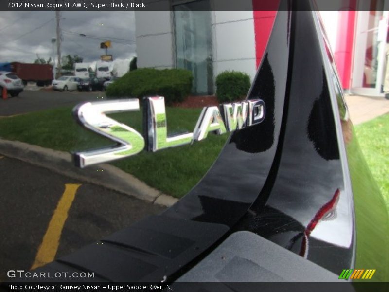 Super Black / Black 2012 Nissan Rogue SL AWD