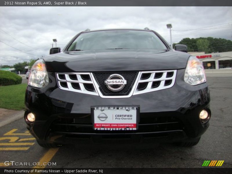 Super Black / Black 2012 Nissan Rogue SL AWD