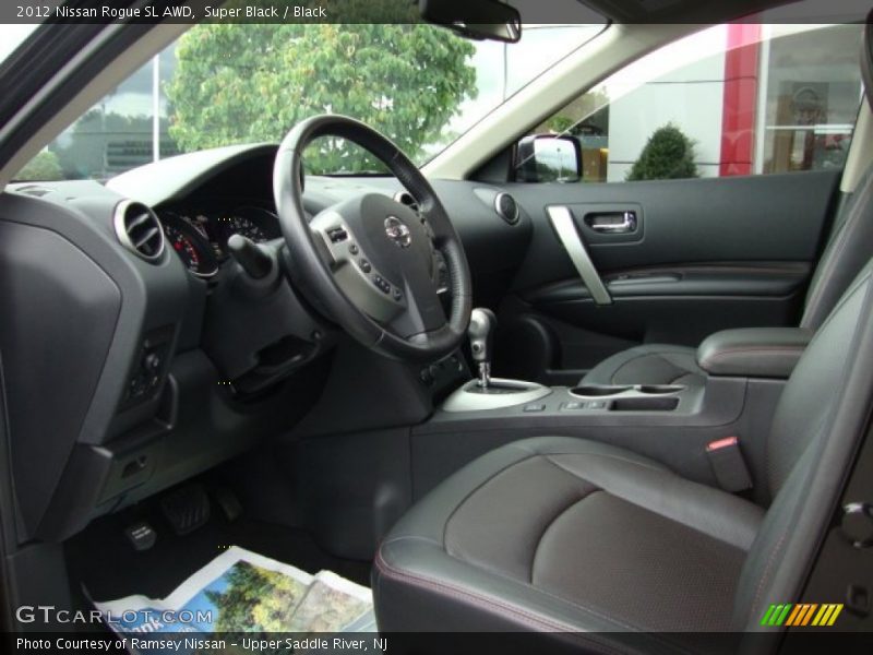 Super Black / Black 2012 Nissan Rogue SL AWD