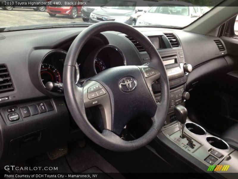 Black / Black 2010 Toyota Highlander SE 4WD