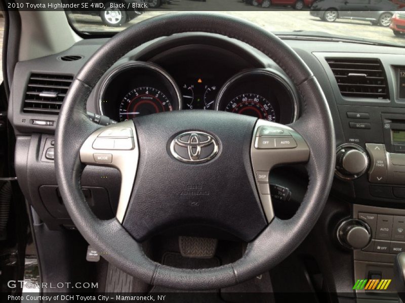 Black / Black 2010 Toyota Highlander SE 4WD