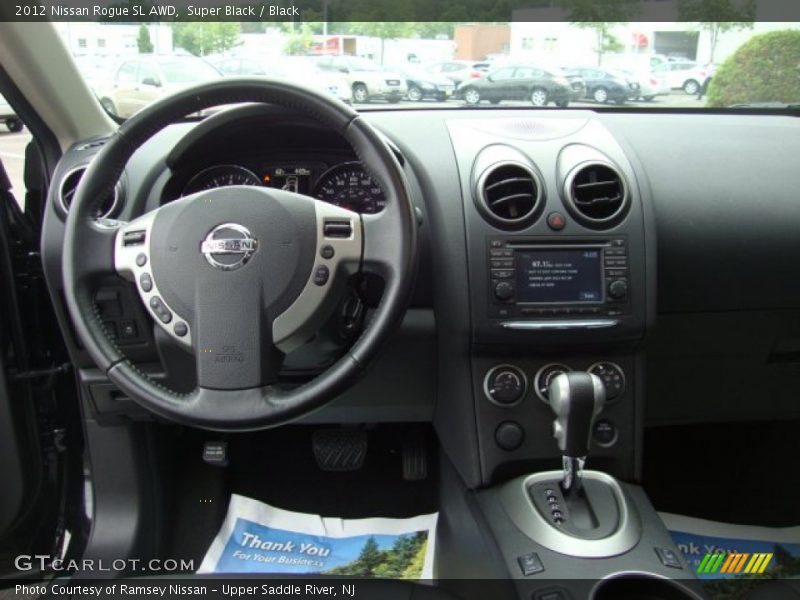 Super Black / Black 2012 Nissan Rogue SL AWD
