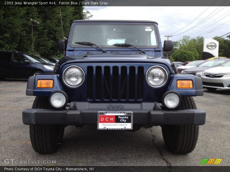 Patriot Blue / Dark Slate Gray 2003 Jeep Wrangler Sport 4x4
