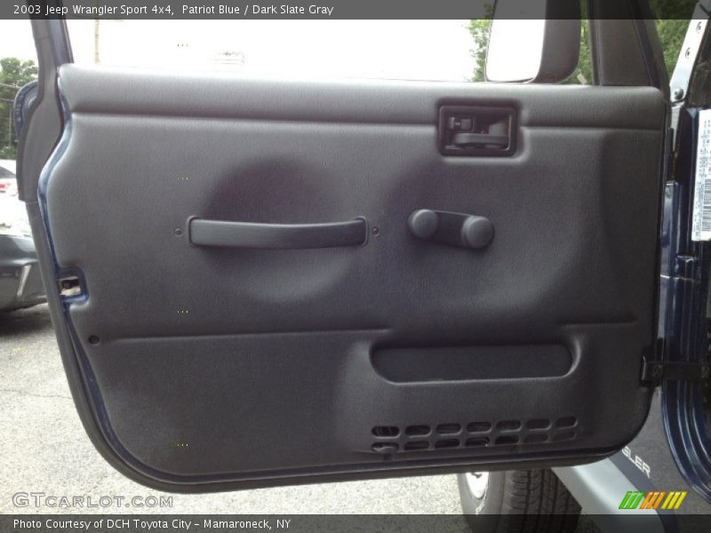 Patriot Blue / Dark Slate Gray 2003 Jeep Wrangler Sport 4x4